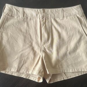 Beige Casual Shorts